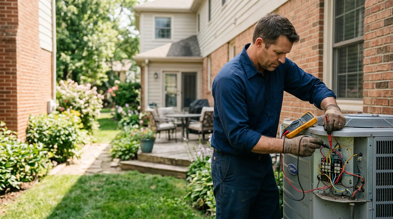 HVAC technician working near Livermore, IA